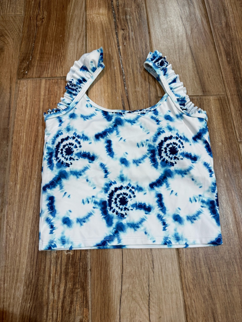 Kortni Jeane Tie Dye Flutter Swimsuit Top